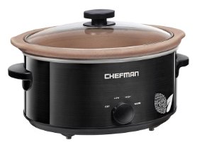 Chefman 5-Qt. Slow Cooker with Natural Stoneware Crock – Just $39.99!