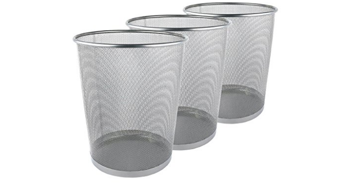 Greenco Mesh Wastebasket Trash Can, 6 Gallon (3 Pack) Only $18.79!