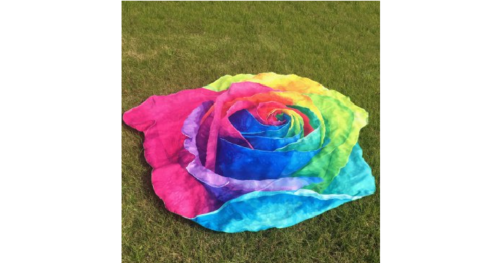 Multicolor Rose Design Beach Throw Only $5.30 Shipped! (Reg. $22.66)