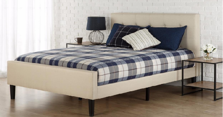 Upholstered Button Tufted Platform King Bed Only $169 Shipped! (Reg. $289)
