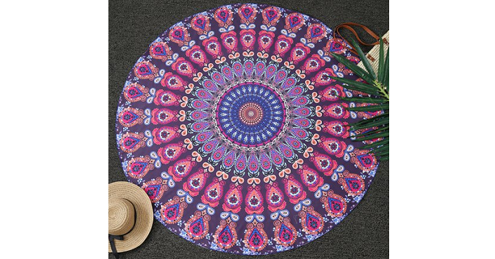 Mandala Print Round Beach Throw Only $5.20 Shipped! (Reg. $16.10)