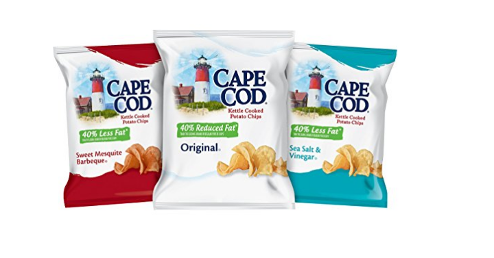 Cape Cod Kettle Seaside Sampler Potato Chips, 24 Count Only $14.53 Shipped!