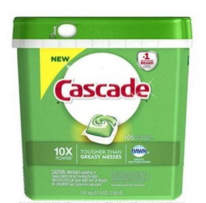 Cascade ActionPacs Dishwasher Detergent, Fresh Scent, 105 Count  – Only $13.90!