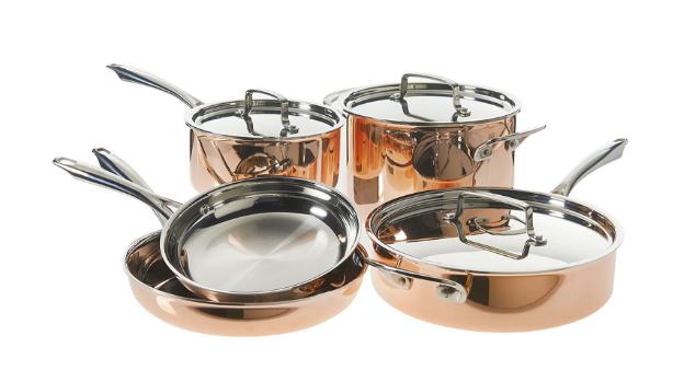Cuisinart Tri-Ply Copper Cookware Set (8-Piece) – Only $119.99!
