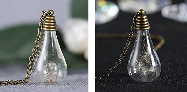 Dandelion in a Glass Globe Necklace Only $5.99 SHIPPED!!