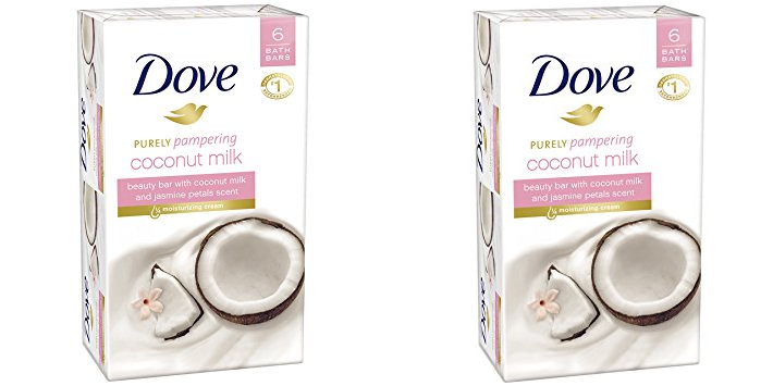 Dove Purely Pampering Coconut Milk Beauty Bar, 6-ct Only $6.54 Shipped