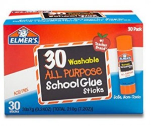 Elmer’s All Purpose School Glue Sticks, Washable (Pack of 30) – Only $9.86!