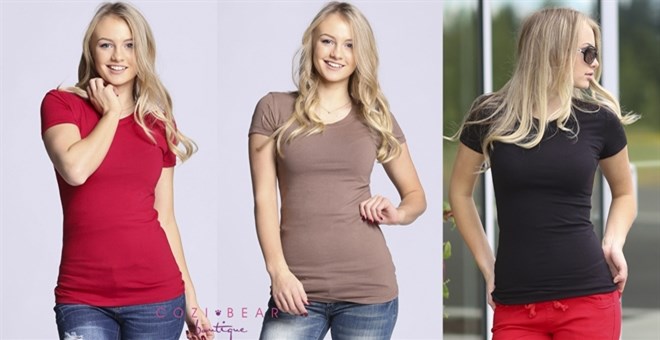 Extra Long Crew Necks Only $4.99!! Great for Spring!!
