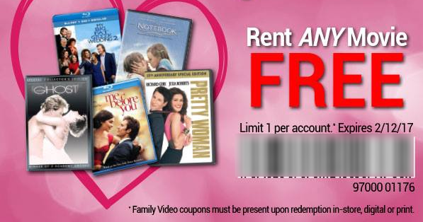 FREE Family Video Rental Today ONLY!