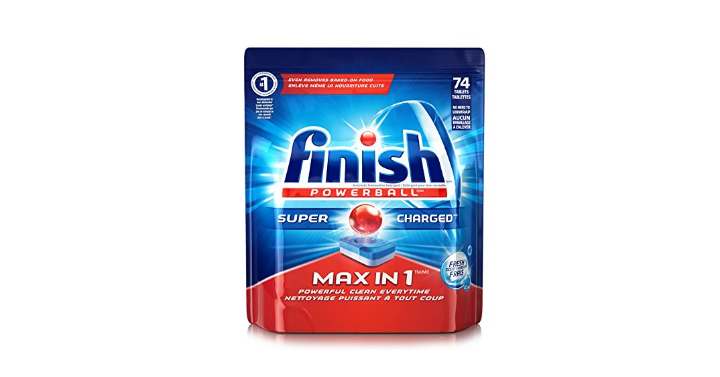 Finish Max Automatic Dishwasher Detergent (74 Tablets) Only $7.79! (Reg. $13.99)