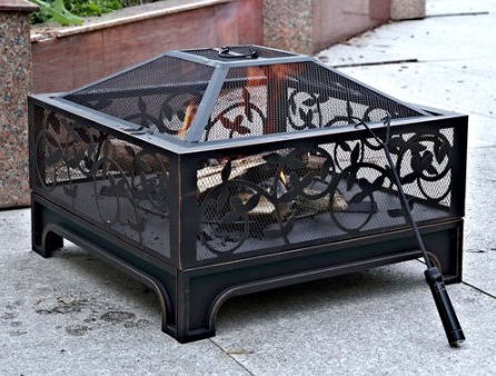 Montreux 26″ Square Steel Fire Pit Only $56.88!