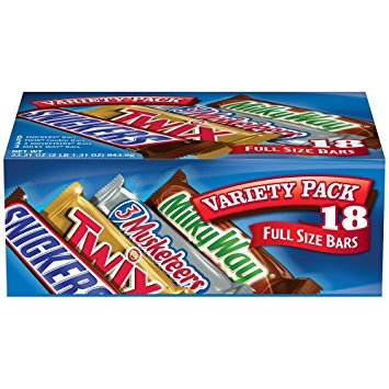 MARS Chocolate Candy Bars Variety Pack 18 Count Only $11.25 Shipped!
