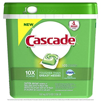 Cascade ActionPacs Dishwasher Detergent (Fresh Scent) 105 Count Only $13.90 Shipped!