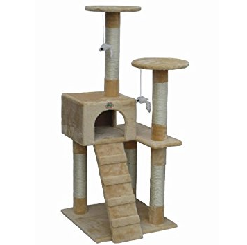 Go Pet Club Cat Tree Furniture (Beige) Only $39.33 on Amazon! (#1 Best Seller!)