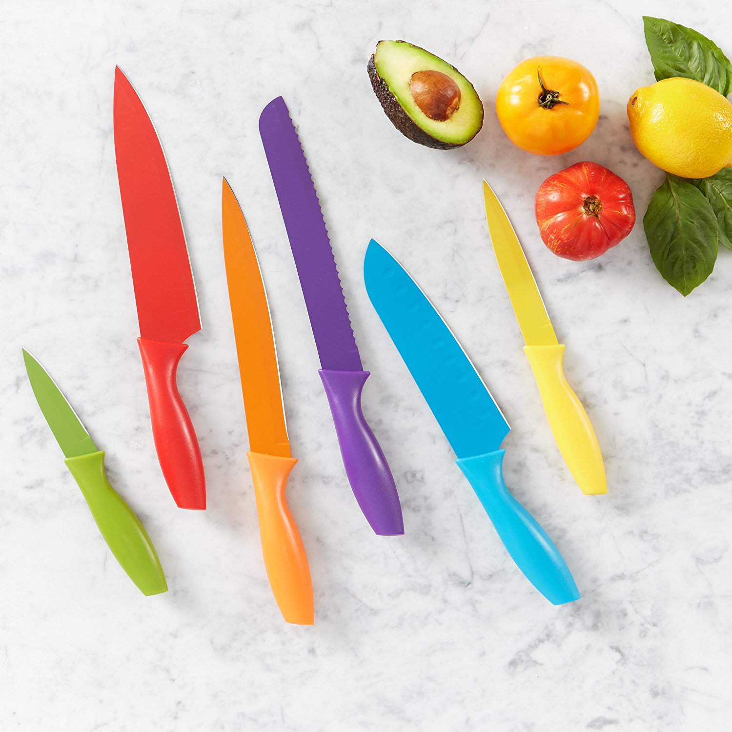 AmazonBasics 12-Piece Colored Knife Set Only $12.91!