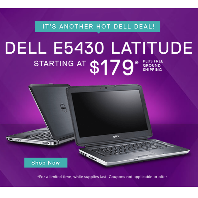 Save 50% Off Dell Desktops & Laptops at Dell Refurbished Store + FREE Shipping!