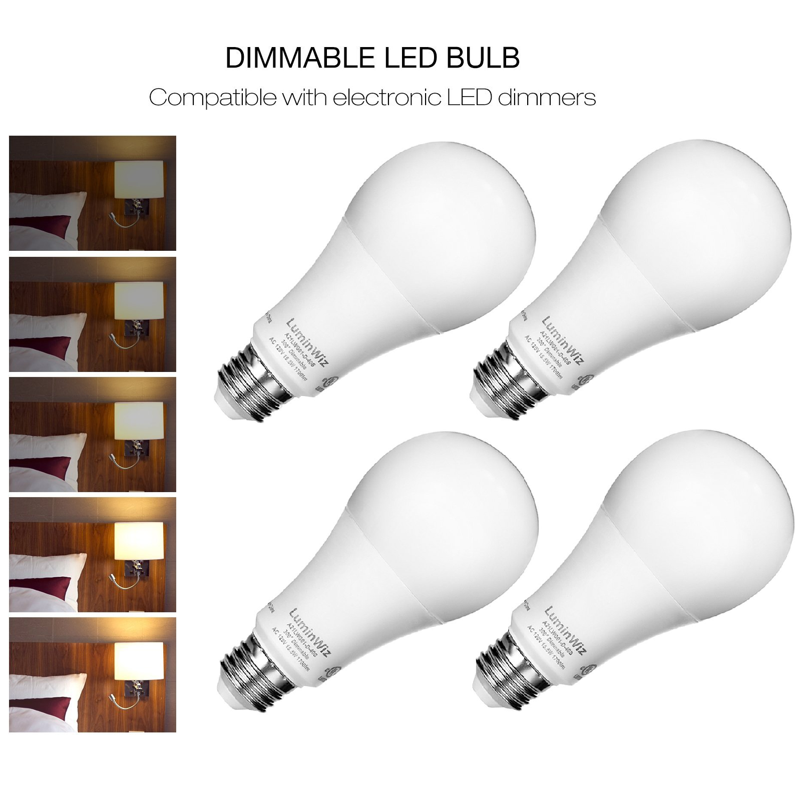 Dimmable LED Light Bulbs 4 Pack Only $24.99 on Amazon!