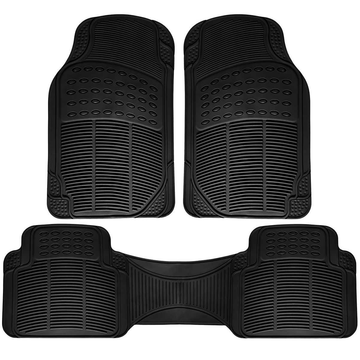 Set All Weather Rubber Floor Mats for SUVs Trucks & Vans Only $15.20 Shipped!
