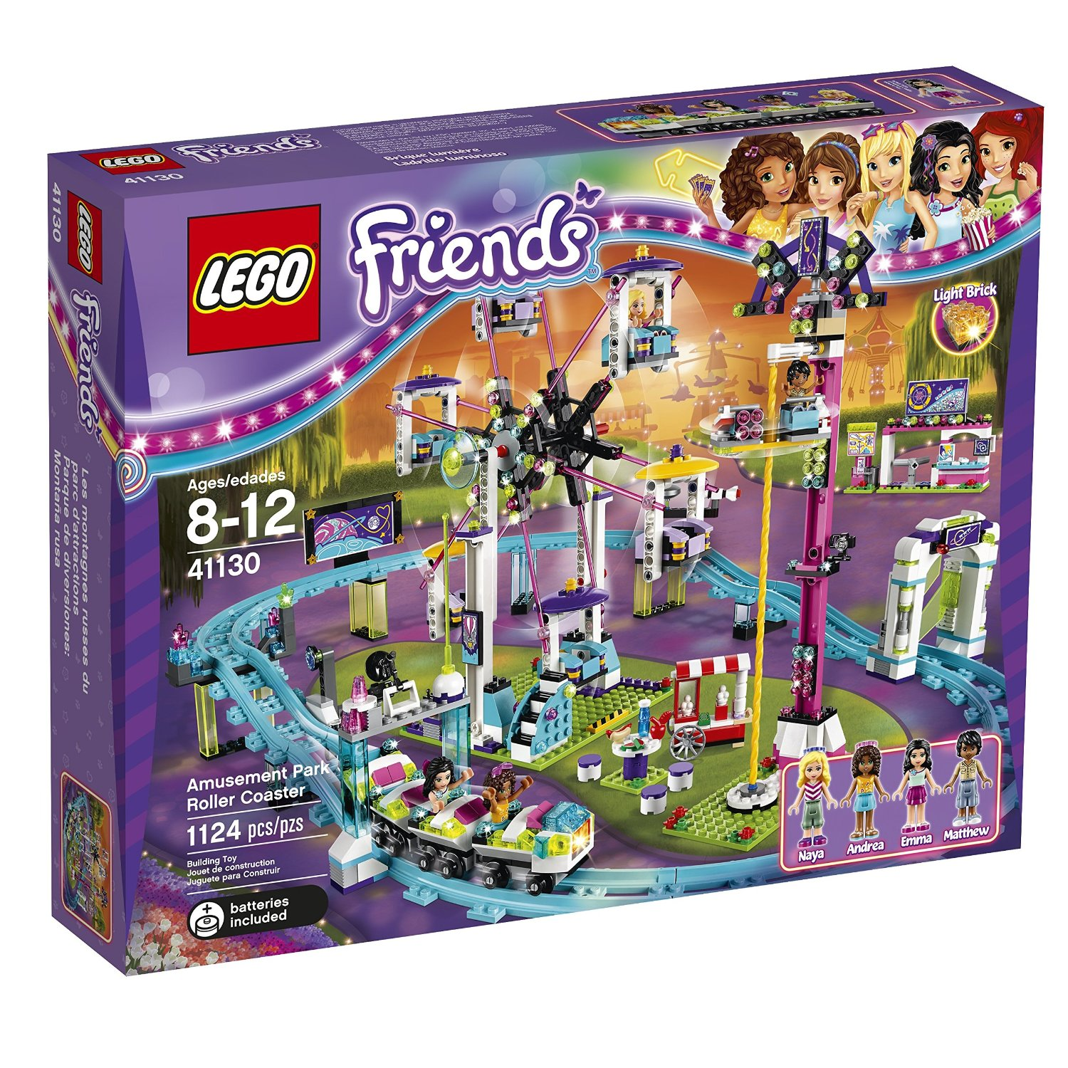 LEGO Friends 41130 Amusement Park Roller Coaster Building Kit Only $71.14! (Reg $99.99)