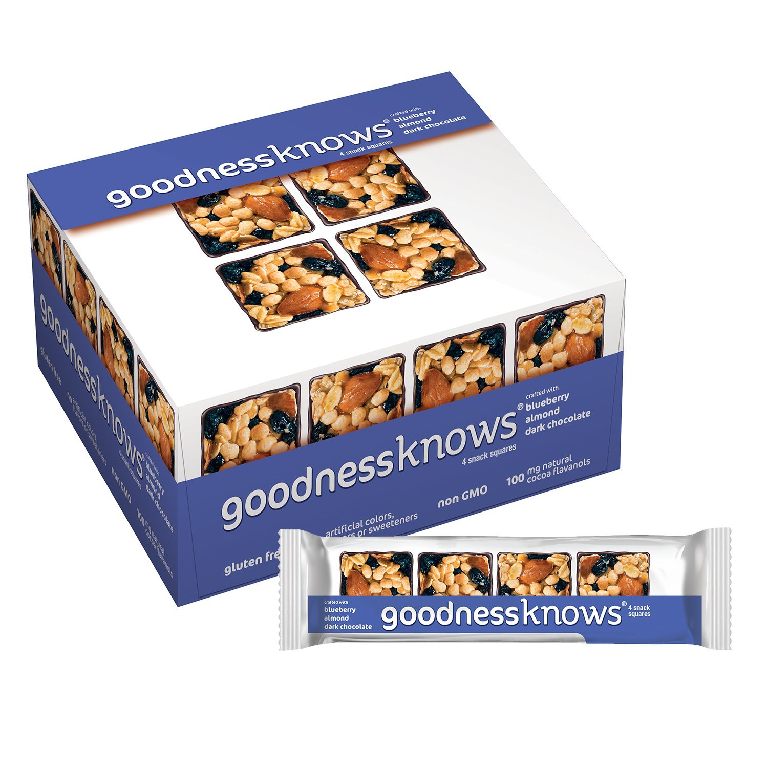 Goodnessknows Blueberry Almond Dark Chocolate Bars ONLY $.88 Each Shipped!