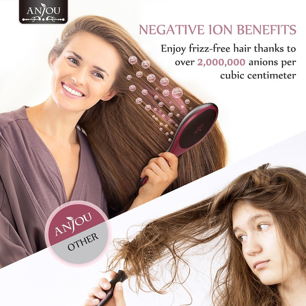 Anjou Ionic Hair Straightener Brush Only $25.49! (Reg $33.99)