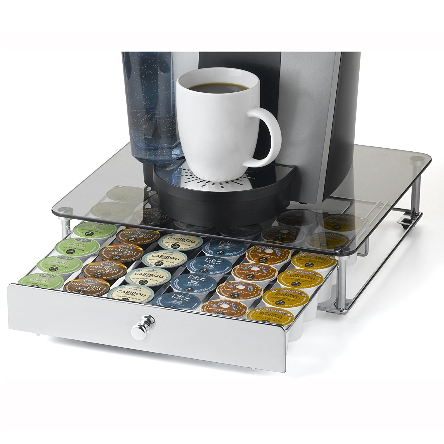 Nifty Keurig Brewed Glass Top K-Cup Rolling Drawer ONLY $13.79 on Amazon!
