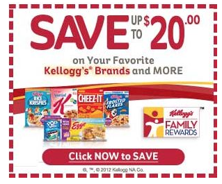 Kellogg’s Family Rewards: 100 FREE Bonus Points!