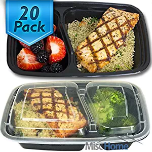 Amazon: 2 Compartment Meal Prep Containers Only $.89 Each!