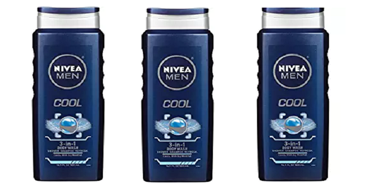 Amazon: NIVEA Men Cool 3-in-1 Body Wash Pack of 3 Only $8.11 Shipped!