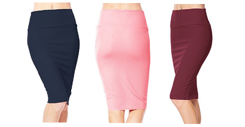 Women’s High Waist Stretch Pencil Skirt Only $10.68!