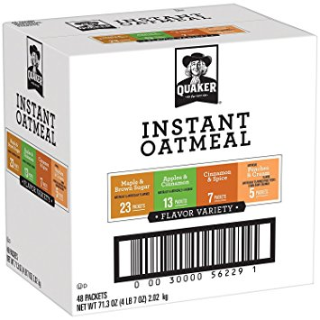 Quaker Instant Oatmeal Variety Pack 48 Count Only $8.69 Shipped! (That’s $.18 per Pack)