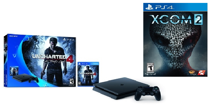 PS4 Slim 500 GB Uncharted 4 bundle + XCOM 2 Only $229.99 Shipped!