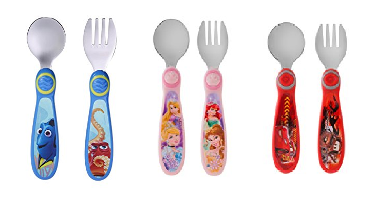 The First Year Disney Easy Grasp Flatware Starting at $2.48! (Includes Mickey, Princesses, Cars and More!)
