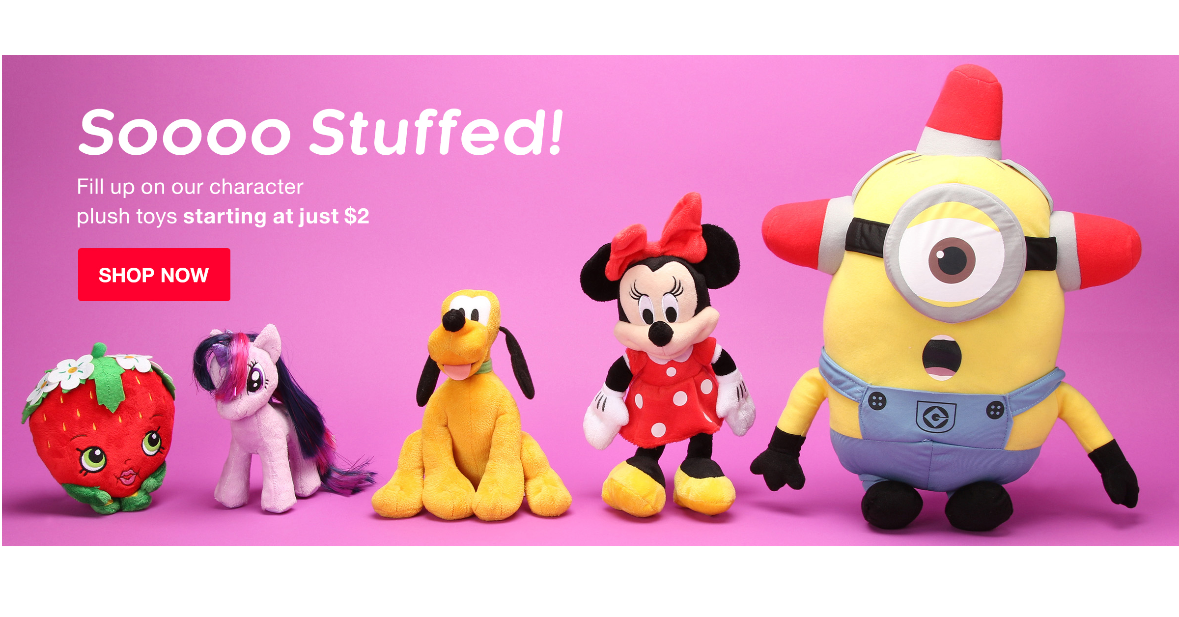 Hollar Soooo Stuffed Plush Toy Sale – Starting at $2.00! (Popular Characters To Choose From)