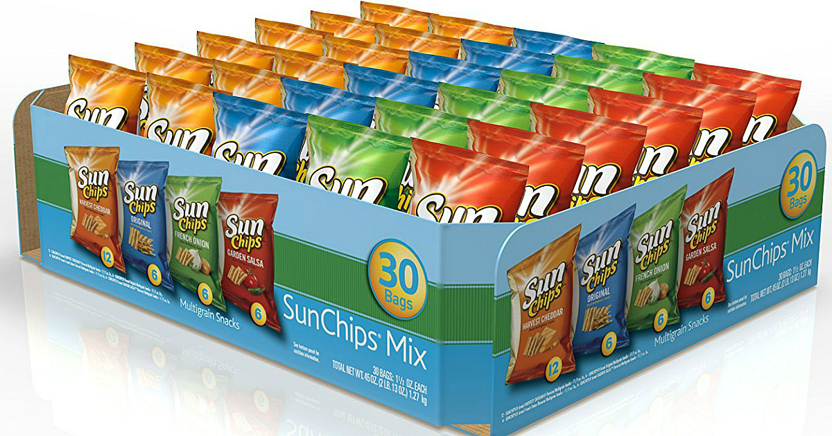 Amazon: Sunchips Variety Pack 30 Count Only $8.07 Shipped!