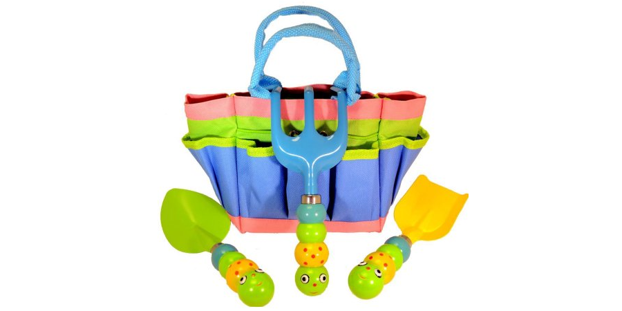 Super Cute Kids’ Garden Tool With Tote Set Only $12.75! Great Easter Gift!