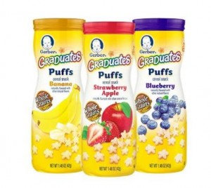 Gerber Graduates Puffs Cereal Snack, Variety Pack (6 Count) – Only $9.79!