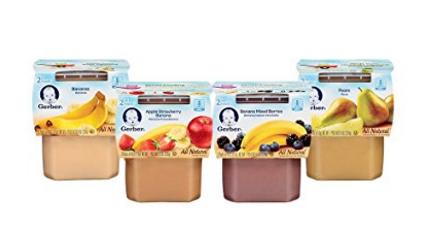 Gerber 2nd Foods Variety Pack, Fruit, 4 Ounce Tubs, 2 Count (Pack of 16) – Only $15.97!