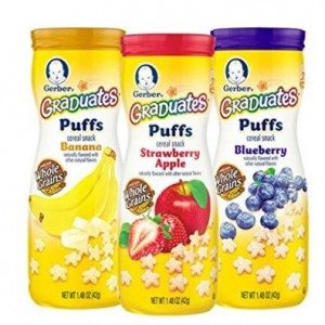 Gerber Graduates Puffs Cereal Snack, Variety Pack, 1.48 Ounce (Pack of 6) – Only $9.79!