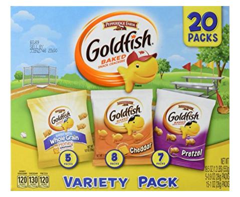 Pepperidge Farm Goldfish Multipack, Sweet & Savory, 19.5 Ounce – Only $7.49!