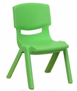 Flash Furniture Green Plastic Stackable School Chair – Only $10!