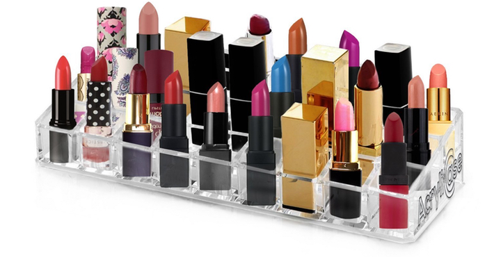Makeup And Lipstick Organizer 24 Space Storage Only $7.99 Shipped! (Reg. $33.99)