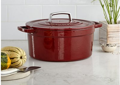 *HOT* Martha Stewart Enameled Cast Iron 6 qt Round Casserole Only $49.99!!