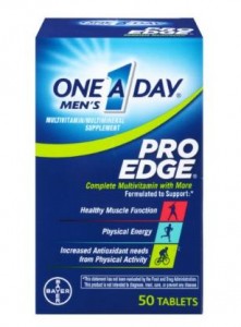 One-A-Day Men’s Pro Edge Multivitamin, 50 Tablets – Only $5.10!