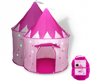 Castle Play Tent with Glow in the Dark Stars $21.99
