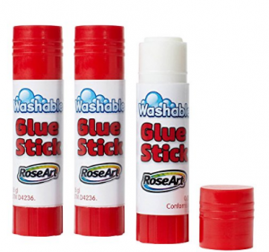 RoseArt Washable Glue Sticks 3-Count $0.99