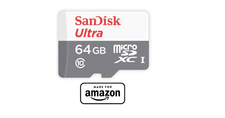 SanDisk 64 GB micro SD Memory Card Only $15.99! (Reg. $29.99)