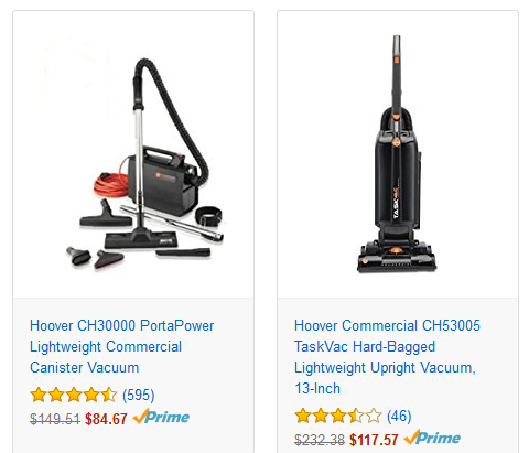 Save over 40% on Hoover vacuums! Priced from $84.67!