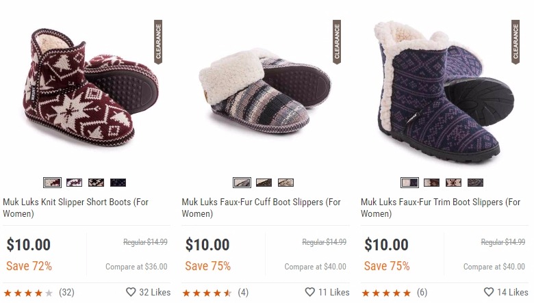 Muk Luk Boot Slippers Only $10!! FREE Shipping!
