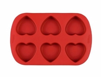 Wilton 6-Cavity Mini Silicone Heart Mold Only $5.41!